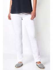 Relaxed by TONI Dżinsy - Slim fit - w kolorze białym rozmiar: W46. Białe jeansy Relaxed by TONI, bez wzorów, klasyczne, z podwyższonym stanem. Za 136.78 zł.