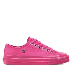 Trampki Big Star Shoes. Czerwone trampki BIG STAR SHOES, bez wzorów, retro, bez zapięcia. Za 109.99 zł.