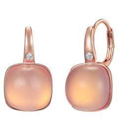 Lulu & Jane Stop metali Zdobienie kryształkami Swarovski® Kolczyki 1 ct Damski. Białe kolczyki Lulu & Jane, pozłacane. Za 359.99 zł.