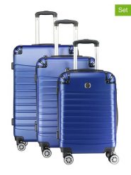 Canadian Peak 3-częściowy zestaw "Shockeak" w kolorze niebieskim rozmiar: onesize. Niebieskie walizki Canadian Peak. Za 404.99 zł.