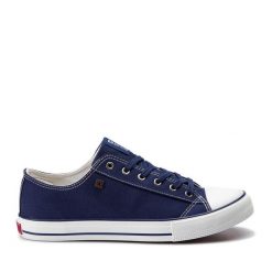 Trampki Big Star Shoes. Niebieskie trampki BIG STAR SHOES, bez wzorów, retro, bez zapięcia. Za 79.99 zł.