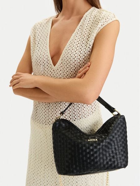 MEXX Torebka CEO-MEXX-K-003-09 Czarny. Czarne torebki klasyczne Mexx, bez wzorów, z materiału, bez dodatków. Za 189.99 zł.