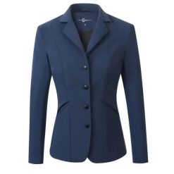 Damska kurtka na zawody jeździeckie Covalliero. Niebieskie kurtki COVALLIERO, l, bez wzorów, z materiału, eleganckie, bez kaptura. Za 430.45 zł.