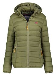 Geographical Norway Kurtka pikowana "Atikolor" w kolorze zielonym rozmiar: XXL. Zielone kurtki Geographical Norway, xxl, bez wzorów, bez kaptura. Za 110.95 zł.