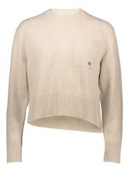Napapijri Sweter w kolorze beżowym rozmiar: S. Brązowe swetry Napapijri, s, bez wzorów, bez ramiączek. Za 286.84 zł.