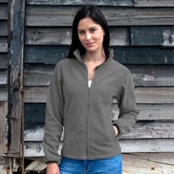 Bluza Rozpinana Damska Core Fashion Fit. Niebieskie bluzy RESULT, l, z aplikacjami, z materiału, bez ramiączek, bez kaptura. Za 99.99 zł.