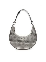 Guess Torebka HWIY92 05010 Srebrny. Szare torebki klasyczne Guess, z aplikacjami, z materiału, bez dodatków. Za 399.99 zł.
