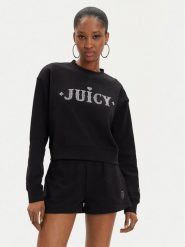 Juicy Couture Bluza Cristabelle Rodeo JCBAS223824 Czarny Regular Fit. Czarne bluzy Juicy Couture, l, bez wzorów, z bawełny, bez kaptura. Za 199.99 zł.