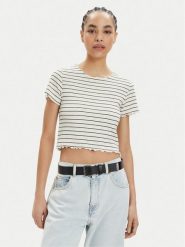 ONLY T-Shirt Anits 15253651 Écru Regular Fit. T-shirty ONLY, s, bez wzorów, z bawełny, bez kołnierzyka, bez ramiączek. Za 49.99 zł.