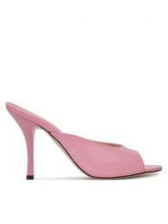 Pinko Klapki Janis 01 SD0003 P006 Różowy. Czerwone klapki Pinko, bez wzorów, ze skóry, bez obcasa, bez zapięcia. Za 1,189.00 zł.