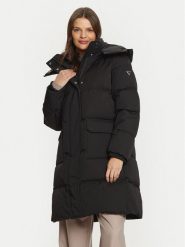 Guess Kurtka puchowa Belkisa W4BL0B WGJR2 Czarny Regular Fit. Czarne kurtki Guess, l, z aplikacjami, z puchu, bez kaptura. Za 969.99 zł.