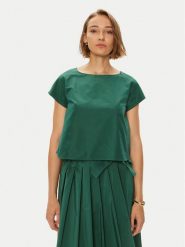 Weekend Max Mara Bluzka Parana 2425166021 Zielony Regular Fit. Zielone bluzki Weekend Max Mara, bez wzorów, z syntetyku, bez kołnierzyka, bez ramiączek. Za 379.99 zł.