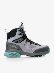 Buty GORE TEX damskie AKU Reactive GTX. Fioletowe trekkingi Aku, bez wzorów, z gore-texu, przed kolano, bez zapięcia, trekkingowe, gore-tex. Za 714.99 zł.