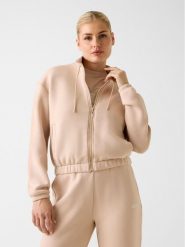 Guess Bluza 169845 Beżowy Classic Fit. Brązowe bluzy Guess, xxs, z aplikacjami, bez ramiączek, bez kaptura. Za 395.00 zł.