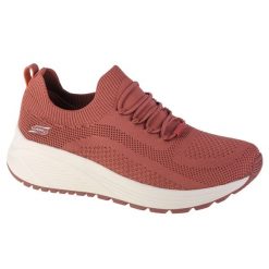 Buty sportowe Sneakersy damskie, Skechers Bobs Sport Sparrow 2.0. Czerwone buty treningowe Skechers, bez wzorów, z materiału, przed kostkę, bez zapięcia, trekkingowe. Za 249.99 zł.