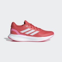 Buty Runfalcon 5 Running. Białe buty do biegania adidas, bez wzorów, bez zapięcia, do biegania. Za 259.00 zł.