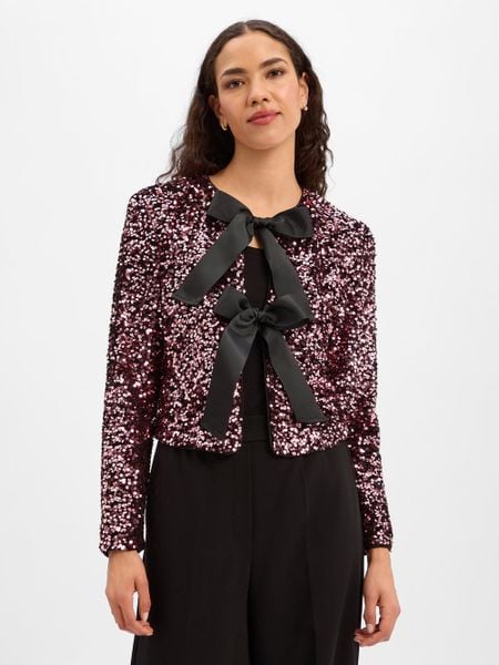 Marie Lund Damska kurtka z cekinami Kobiety różowy jednolity, 42. Czerwone kurtki Marie Lund, bez wzorów, bez kaptura. Za 349.95 zł.