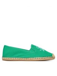 Tommy Hilfiger Espadryle Th Script Summer Espadrille FW0FW09240 Zielony. Zielone espadryle Tommy Hilfiger, bez wzorów, z materiału, bez obcasa. Za 289.99 zł.