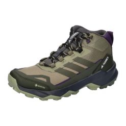 Damskie buty trekkingowe adidas Terrex Skychaser AX5 Mid. Zielone buty trekkingowe adidas, bez zapięcia. W wyprzedaży za 562.35 zł.