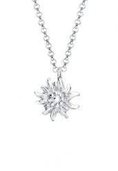 Elli Damska zawieszka z symbolem szarotki tradycyjny kostium ze srebra próby 925 Sterling Silver Naszyjniki 1 ct Damski. Szare naszyjniki Elli, z materiału, srebrne. Za 208.99 zł.