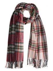 TRAVELIN' Szal w kolorze czerwono-beżowym rozmiar: onesize. Brązowe szaliki i kominy Travelin', bez wzorów, z materiału. Za 121.99 zł.