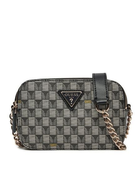 Guess Torebka HWJT93 44140 Czarny. Czarne kopertówki Guess, z aplikacjami, ze skóry, wizytowe, bez dodatków. Za 279.99 zł.