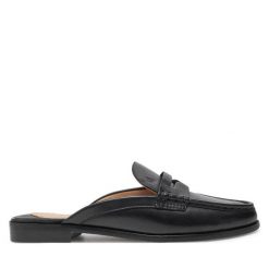 Klapki LAUREN RALPH LAUREN. Czarne klapki Lauren Ralph Lauren, bez wzorów, bez obcasa, bez zapięcia. Za 859.99 zł.