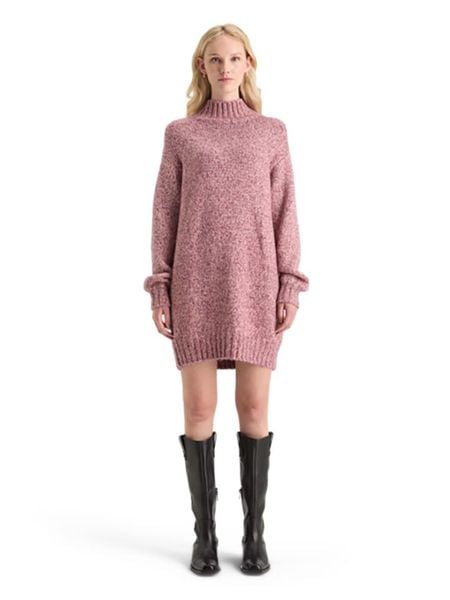 Scotch & Soda Sukienka dzianinowa w kolorze szaroróżowym rozmiar: M. Różowe sukienki Scotch & Soda, m, bez wzorów, z dzianiny, bez kołnierzyka, bez ramiączek, mini. Za 233.33 zł.