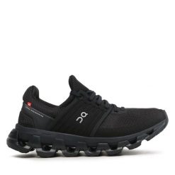 Buty do biegania On. Czarne buty do biegania On, bez wzorów, bez zapięcia, do biegania. Za 519.99 zł.