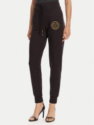 Versace Jeans Couture Spodnie dresowe 78HAAT00 Czarny Regular Fit. Czarne spodnie dresowe Versace Jeans Couture, bez wzorów, z bawełny. Za 669.99 zł.