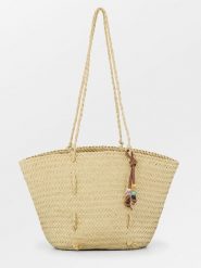 Becksöndergaard Shopper bag "Adina" w kolorze beżowym - 52 x 30 cm rozmiar: onesize. Brązowe shopper bag Becksöndergaard, bez wzorów, z materiału, bez dodatków. Za 130.99 zł.