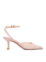 DeeZee Czółenka CEO-CWBFS11610 Różowy. Czerwone czółenka DeeZee, bez wzorów, z materiału, bez obcasa, bez zapięcia. Za 129.99 zł.