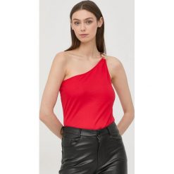 Morgan top damska kolor czerwony. Czerwone topy Morgan, l, bez wzorów, z materiału, bez kołnierzyka, bez ramiączek. W wyprzedaży za 139.99 zł.