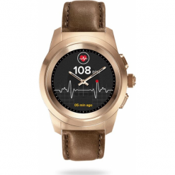 MyKronoz ZeTime PREMIUM REGULAR róż złoto/skóra brąz vintage. Czerwone zegarki sportowe MyKronoz. Za 989.00 zł.