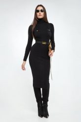 Sukienka z jedwabiem ELISABETTA FRANCHI. Sukienki Elisabetta Franchi, bez wzorów, bez kołnierzyka, bez ramiączek. Za 1,689.00 zł.