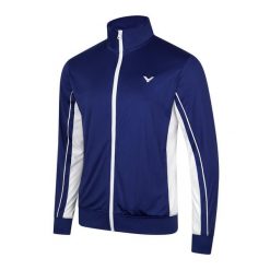 Bluza sportowa VICTOR J-43600 B r. L. Białe bluzy bez kaptura Victor, l, bez wzorów, z materiału, bez kaptura, na fitness i siłownię. Za 199.99 zł.