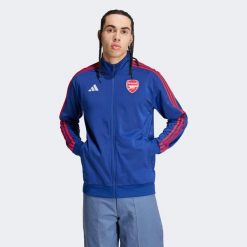 Kurtka dresowa piłkarska ADIDAS Arsenal 25/26. Kurtki adidas, xl, z aplikacjami, z dresówki, klasyczne, bez kaptura. Za 339.99 zł.