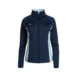 Kurtka polarowa damska DENVER Stretch, dwuelastyczna, wiatroszczelna i oddychają. Niebieskie kurtki IZAS, bez wzorów, z nylonu, bez kaptura. Za 252.13 zł.