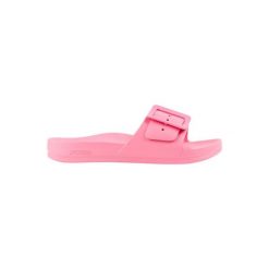 Klapki damskie Protest Maaila. Czerwone klapki Protest, bez wzorów, z materiału, eleganckie, bez obcasa, bez zapięcia. Za 173.50 zł.