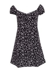 Calvin Klein Sukienka w kolorze czarno-białym rozmiar: L. Czarne sukienki Calvin Klein, l, bez wzorów, bez kołnierzyka, bez ramiączek, mini. Za 207.88 zł.