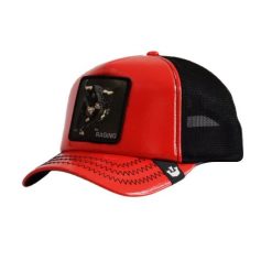 Czapka z daszkiem Goorin Bros. Pamplona Raging Trucker 101-1583-RED. Czerwone czapki z daszkiem Goorin Bros, bez wzorów. Za 199.00 zł.