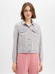 Levi's kurtka dżinsowa - Original Trucker Jacket Kobiety Bawełna różowy, M. Czerwone kurtki Levi's, m, bez wzorów, z bawełny, eleganckie, bez kaptura. Za 379.95 zł.
