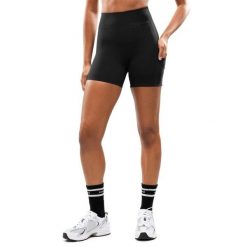Damskie krótkie sportowe legginsy kolarki Fitness Siroko Ganges Black. Czarne legginsy sportowe SIROKO, l, bez wzorów, z tkaniny, na fitness i siłownię. Za 126.00 zł.