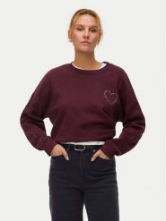 Vero Moda Bluza Lotte 10333544 Fioletowy Regular Fit. Fioletowe bluzy bez kaptura Vero Moda, xs, bez wzorów, z bawełny, bez kaptura. Za 159.99 zł.