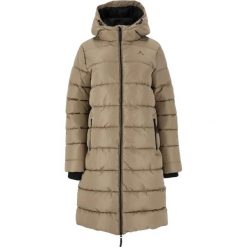 Parka dla kobiet Whistler Amaret. Brązowe płaszcze WHISTLER, bez wzorów, bez kaptura. W wyprzedaży za 269.99 zł.