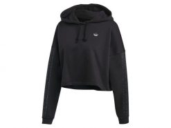 Bluza damska ADIDAS BB CP HOODIE 44. Czarne bluzy adidas, na lato, s, bez wzorów, z bawełny, eleganckie, bez ramiączek, bez kaptura. Za 249.00 zł.