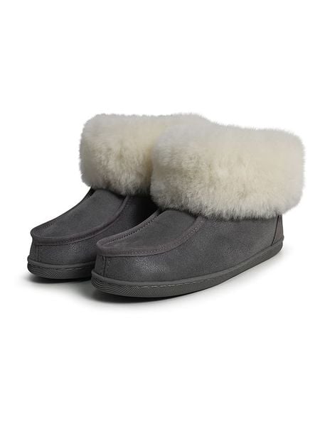 Kaiser Naturfellprodukte Kapcie wełniane "Oslo" w kolorze szarym rozmiar: 36. Szare kapcie Kaiser Naturfellprodukte, bez wzorów, z wełny. Za 270.39 zł.