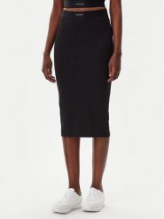 Calvin Klein Underwear Spódnica ołówkowa LV00QS7350 Czarny Slim Fit. Czarne spódnice Calvin Klein Underwear, l, bez wzorów, z bawełny, ołówkowe. Za 239.99 zł.