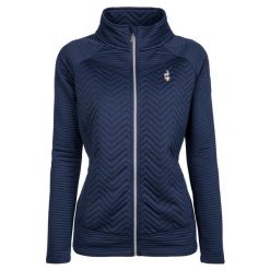 Bluza turystyczna polarowa damska AULP SIMIX trekkingowa na zamek. Niebieskie bluzy bez kaptura Aulp, bez wzorów, z dzianiny, narciarskie. Za 329.99 zł.