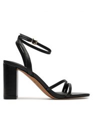 Aldo Sandały Rosalind 13741551 Czarny. Czarne sandały Aldo, bez wzorów, ze skóry, bez obcasa, na słupku, bez zapięcia. Za 269.99 zł.